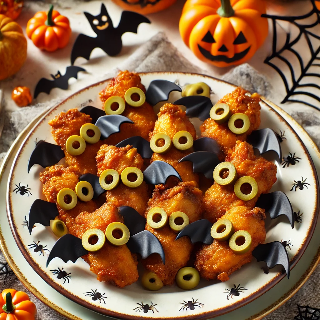 5 recetas de Halloween para niños
Murciélagos de pollo en Airfryer